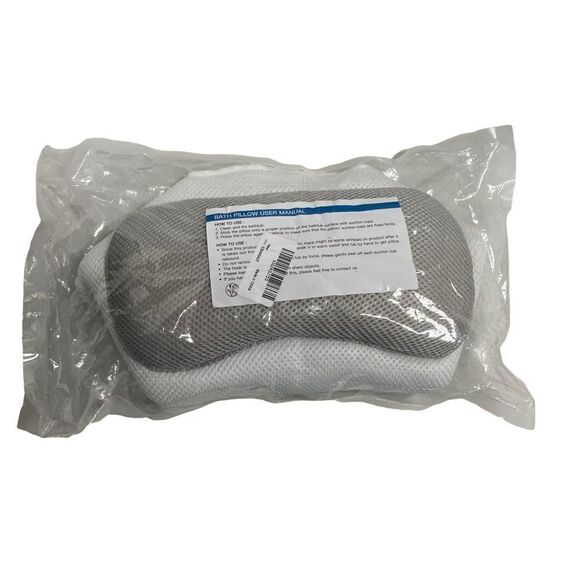 Bath pillow White, with 5 Suction Cups New With Tags - Picture 1 of 11